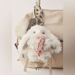 Free People Fluffy Rabbit Bag Charm